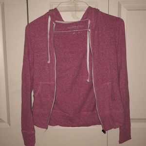 Pink zip up hoodie